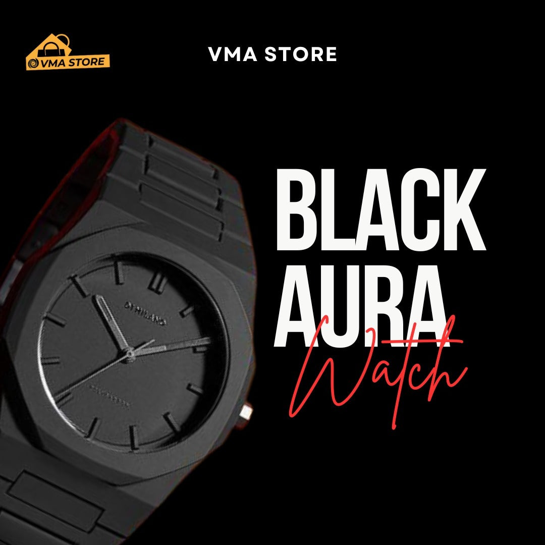 Black Aura Watch - Aura Arabic Watch