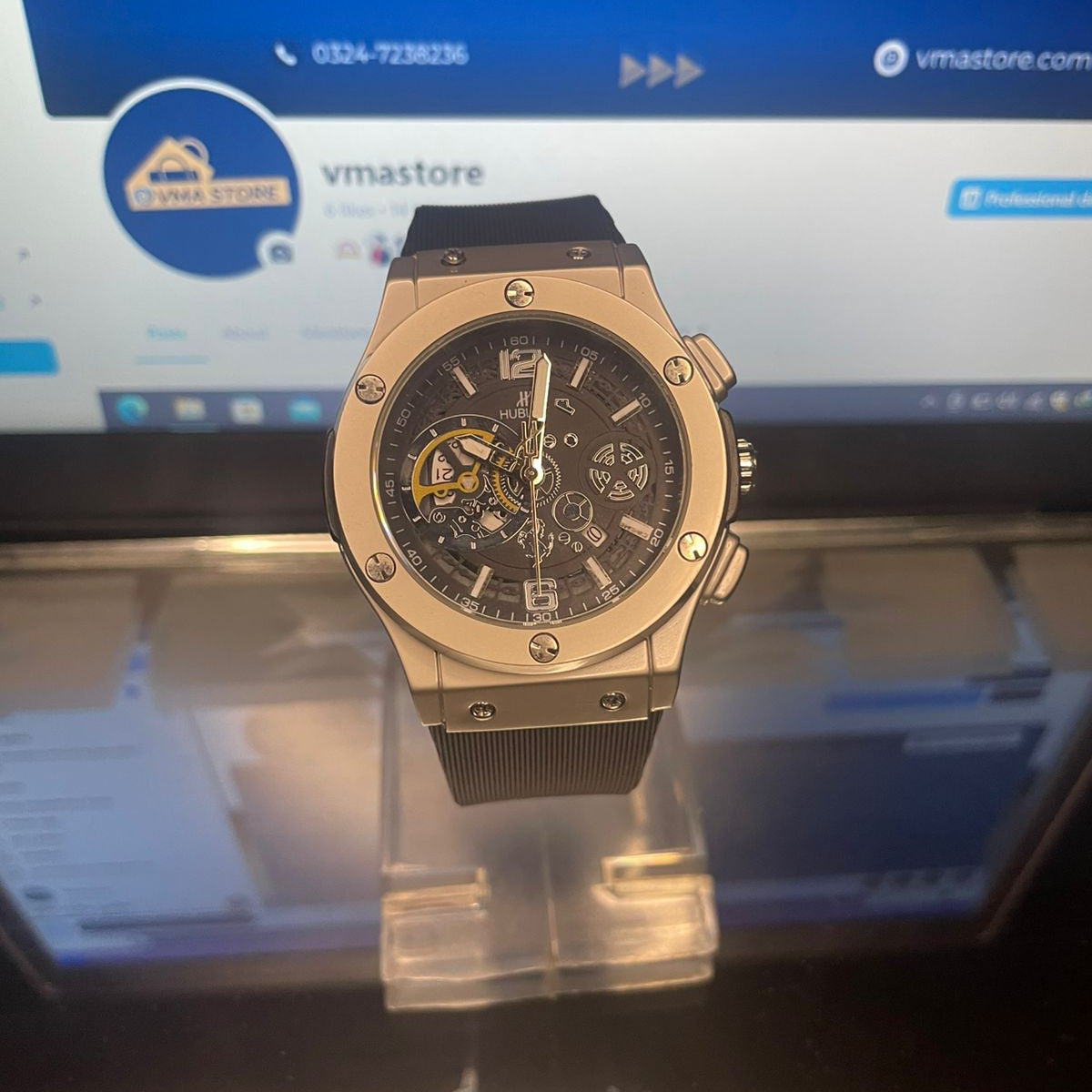 Hublot Master Lock – Premium Leather Strap Men's Watch